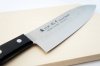 Nóż Santoku 17 Cm Satake Nashiji Black Pakka uniwersalny